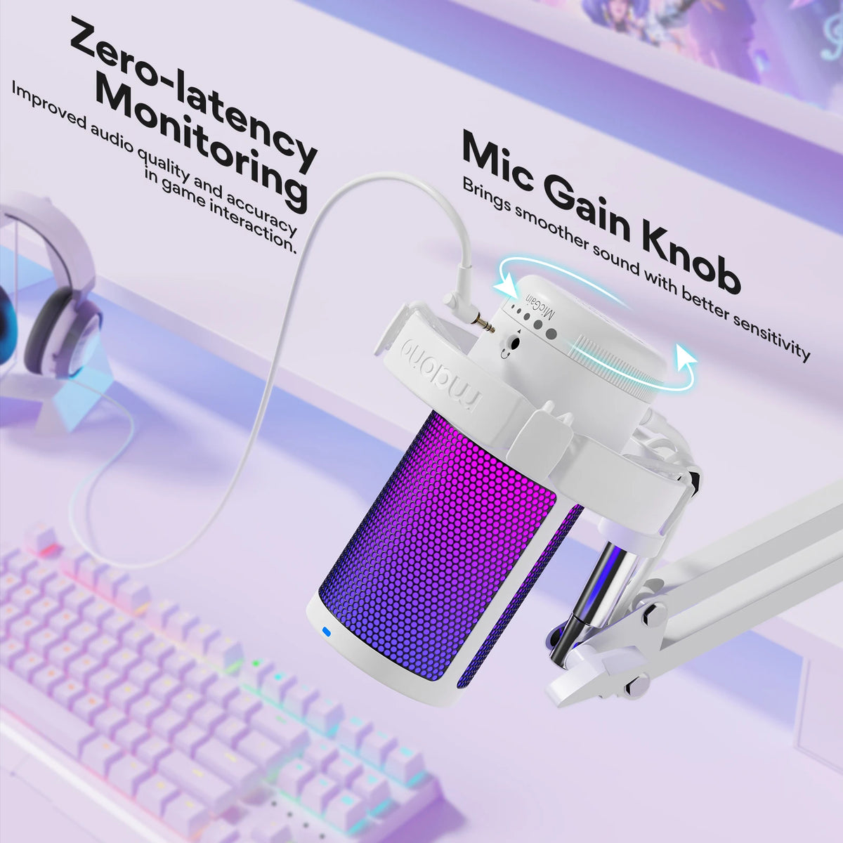 MAONO GamerWave DGM20S RGB USB Gaming Microphone