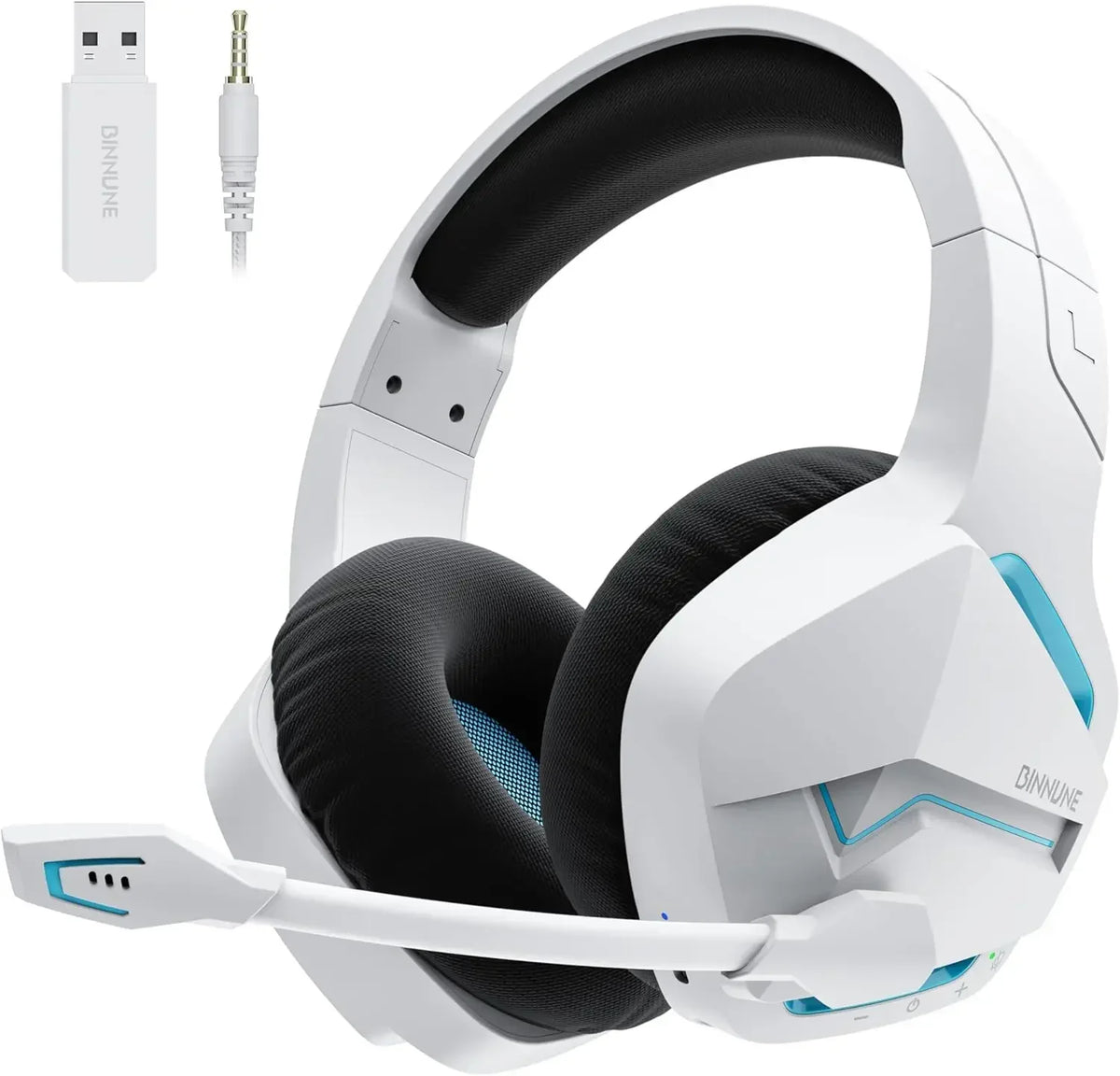 BINNUNE BW01 2.4GHz & Bluetooth 5.3 Gaming Headset