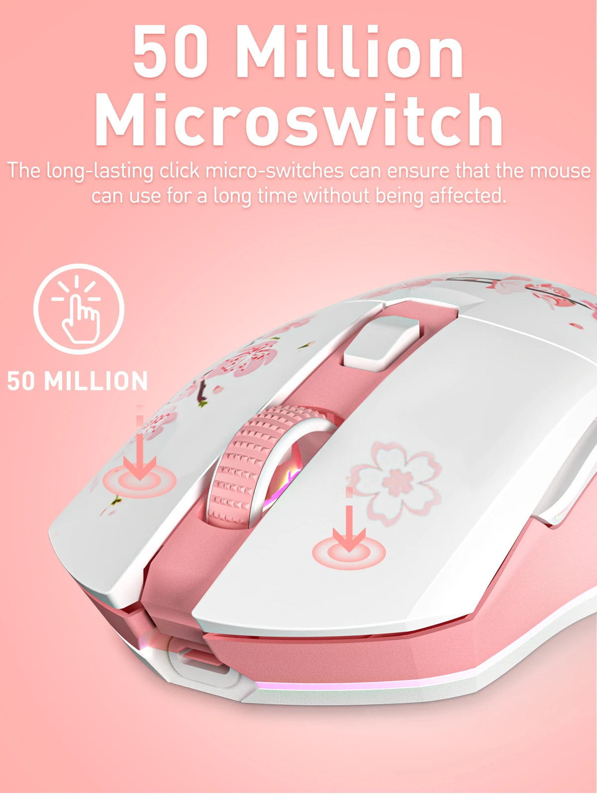 DAREU Dual-Mode RGB Rechargeable Gaming Mouse