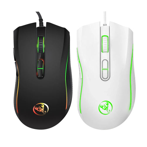A869 HXSJ Colorful Light Gaming Mouse eSports Wired Mouse Computer Competitive Mouse