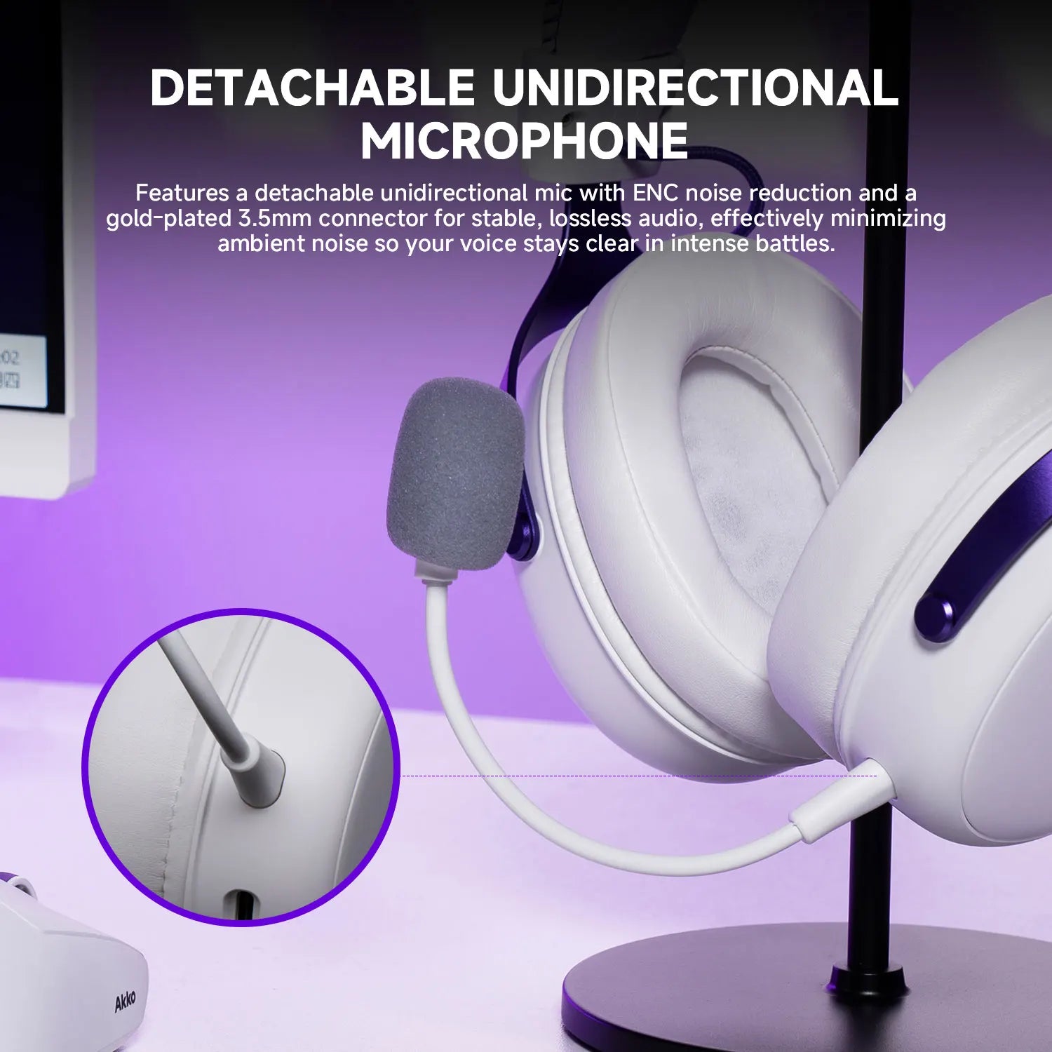 AKKO Verge S9 E-Sports Headset with Mic Quad-Mode Gaming Headphone 7.1 Channel Surround Sound Pro-Tuned FPS Audio 53mm Driver