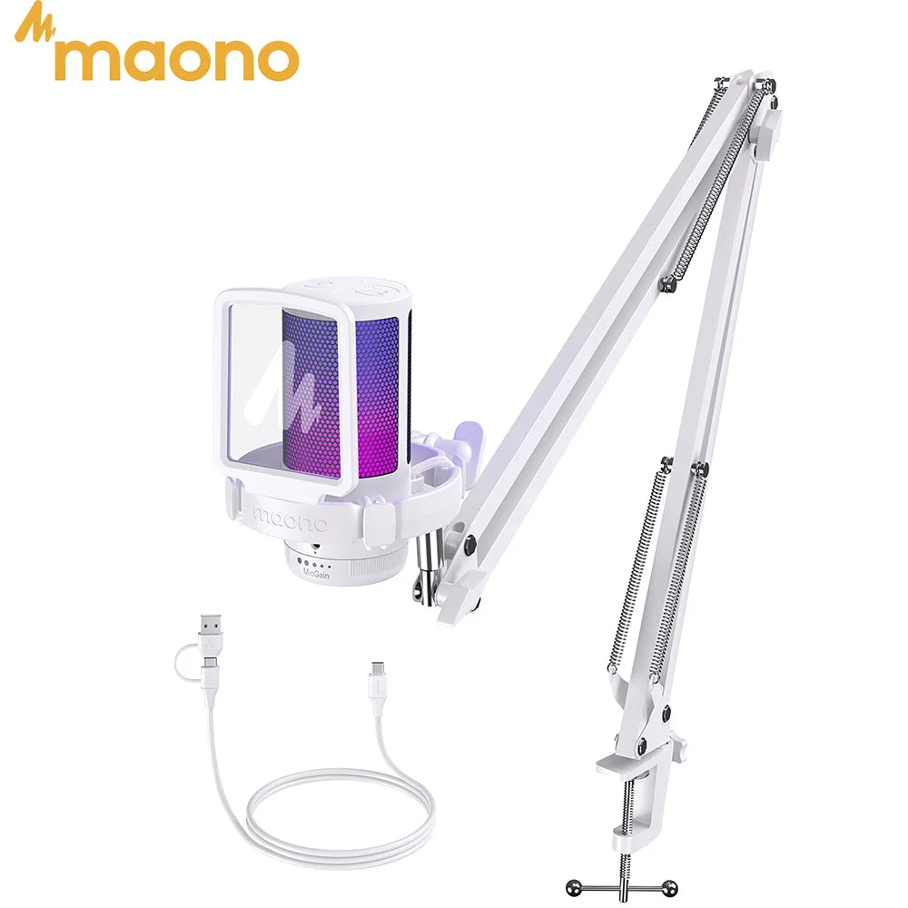 MAONO GamerWave DGM20S RGB USB Gaming Microphone
