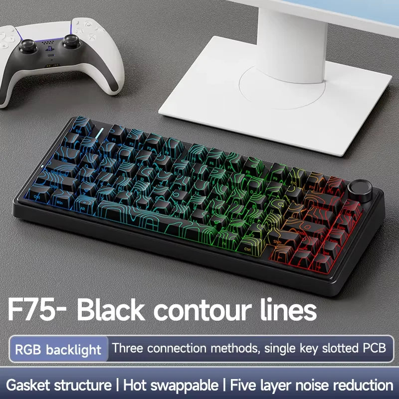 AULA F75 Pro 75% Gasket Wireless RGB Mechanical Keyboard