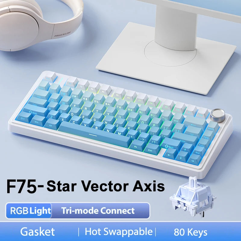 AULA F75 Pro 75% Gasket Wireless RGB Mechanical Keyboard