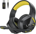 BINNUNE BW01 Wireless Gaming Headset with 2.4GHz for PS5,PS4,PC 120Hrs Bluetooth 5.3 Gaming Headphones with Noise Canceling Mic
