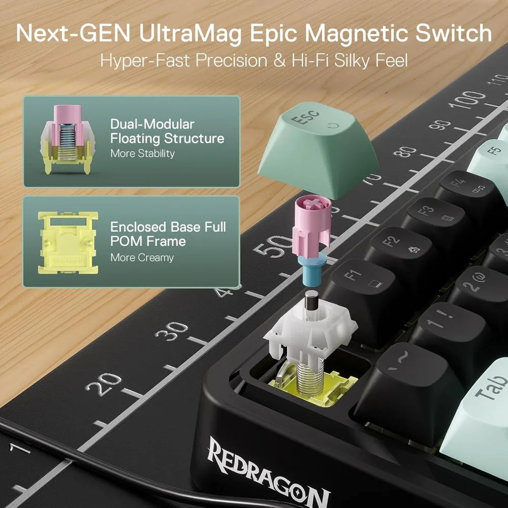 Next-Gen Mechanical Keyboard with Ultra-Fast Trigger, Dual-Module Design and Noise Dampening