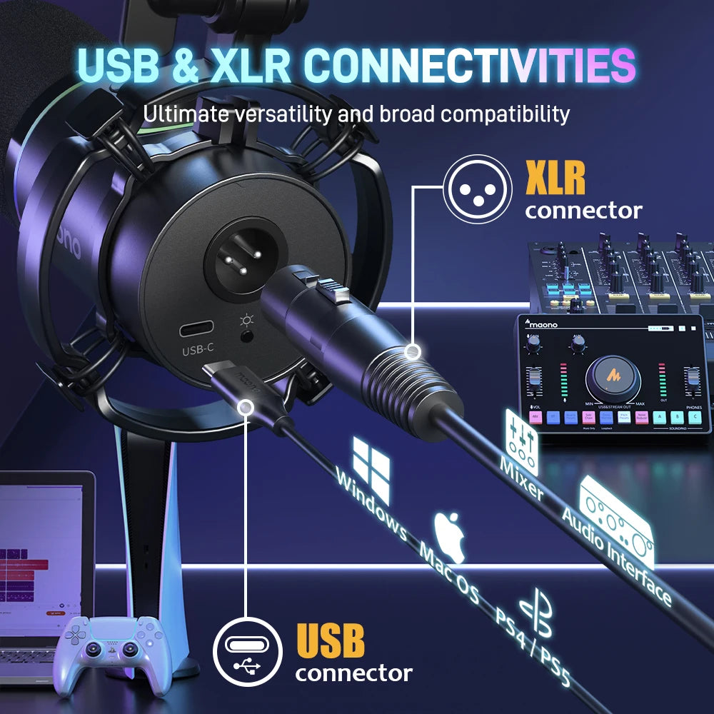 MAONO PD200X USB/XLR Dynamic Streaming Microphone