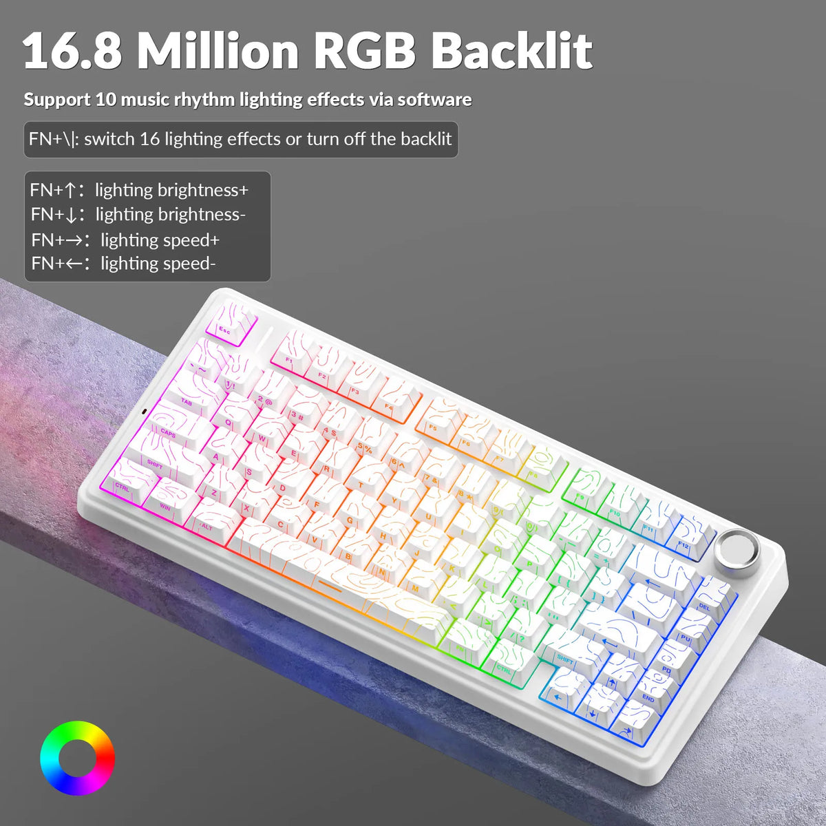 AULA F75 Pro 75% Gasket Wireless RGB Mechanical Keyboard