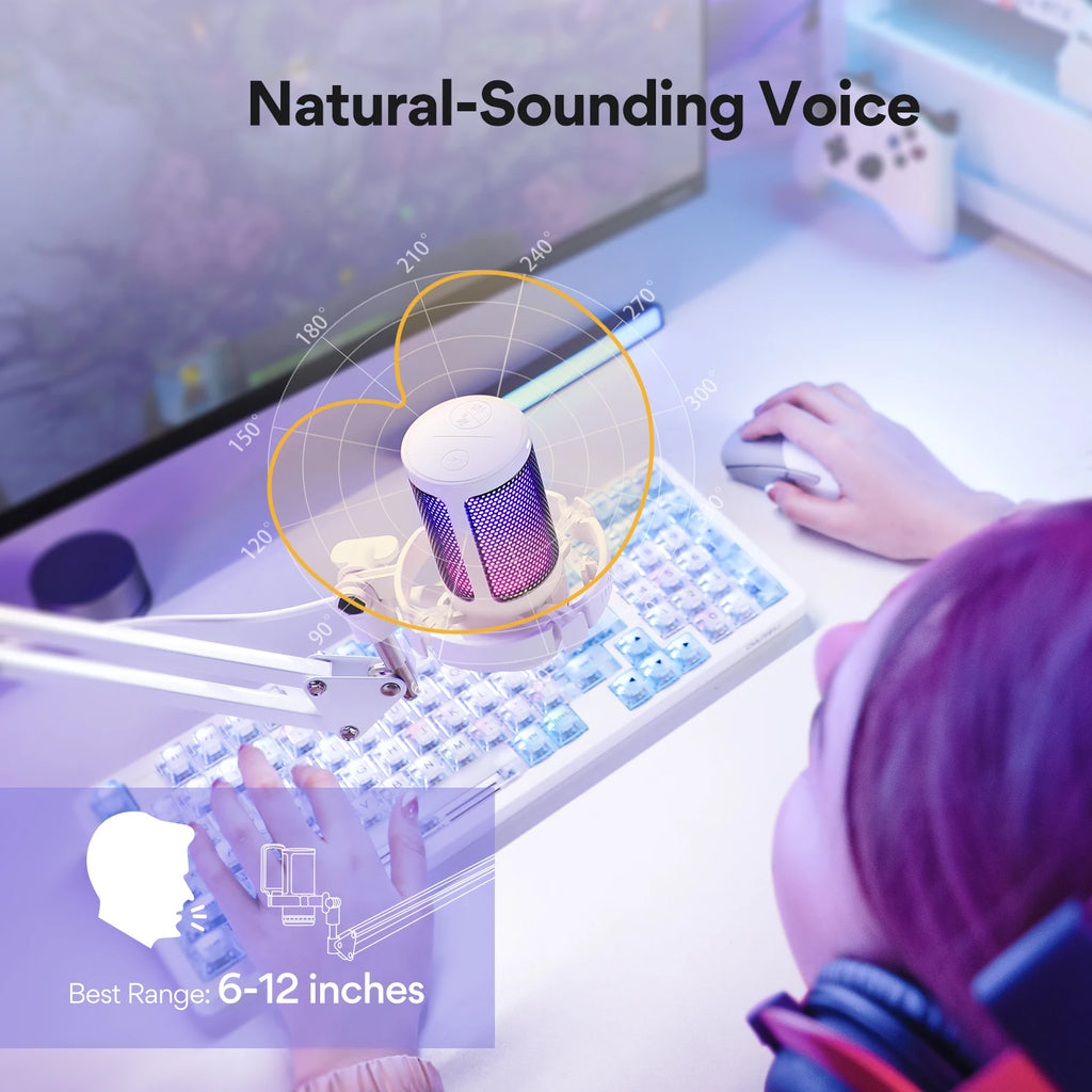 MAONO GamerWave DGM20S RGB USB Gaming Microphone