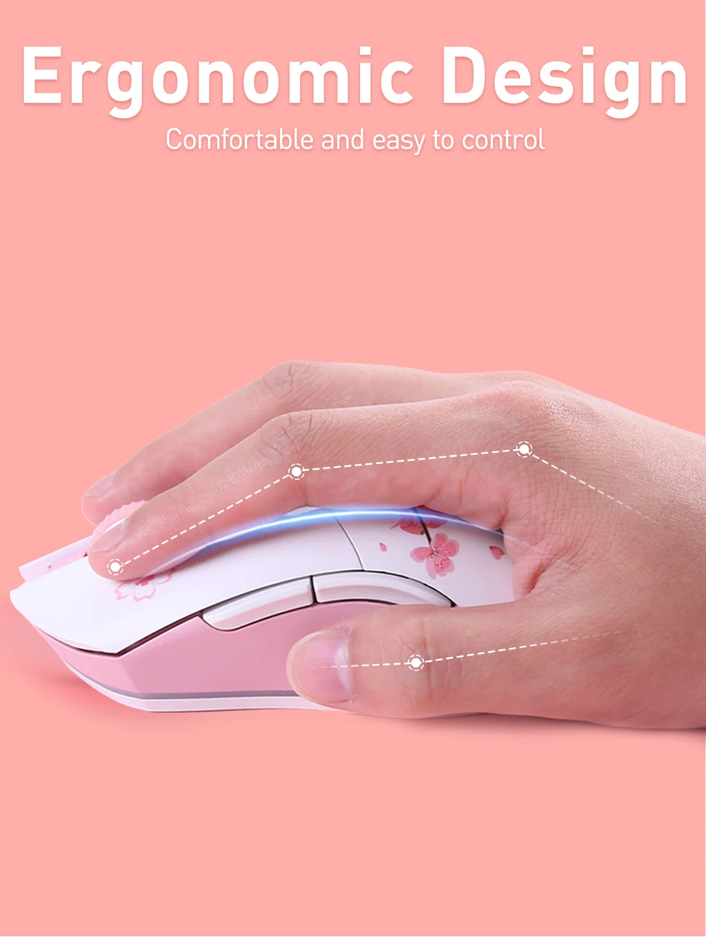 DAREU Dual-Mode RGB Rechargeable Gaming Mouse