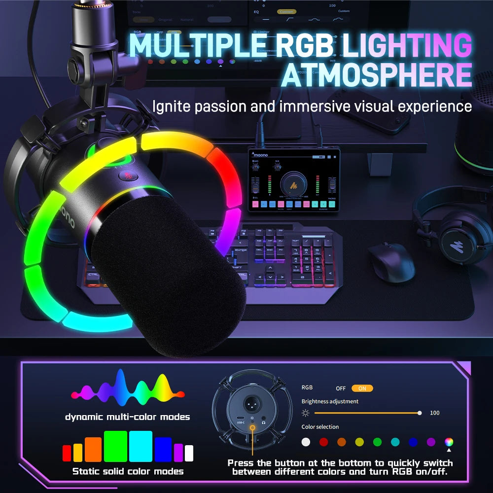 MAONO PD200X USB/XLR Dynamic Streaming Microphone