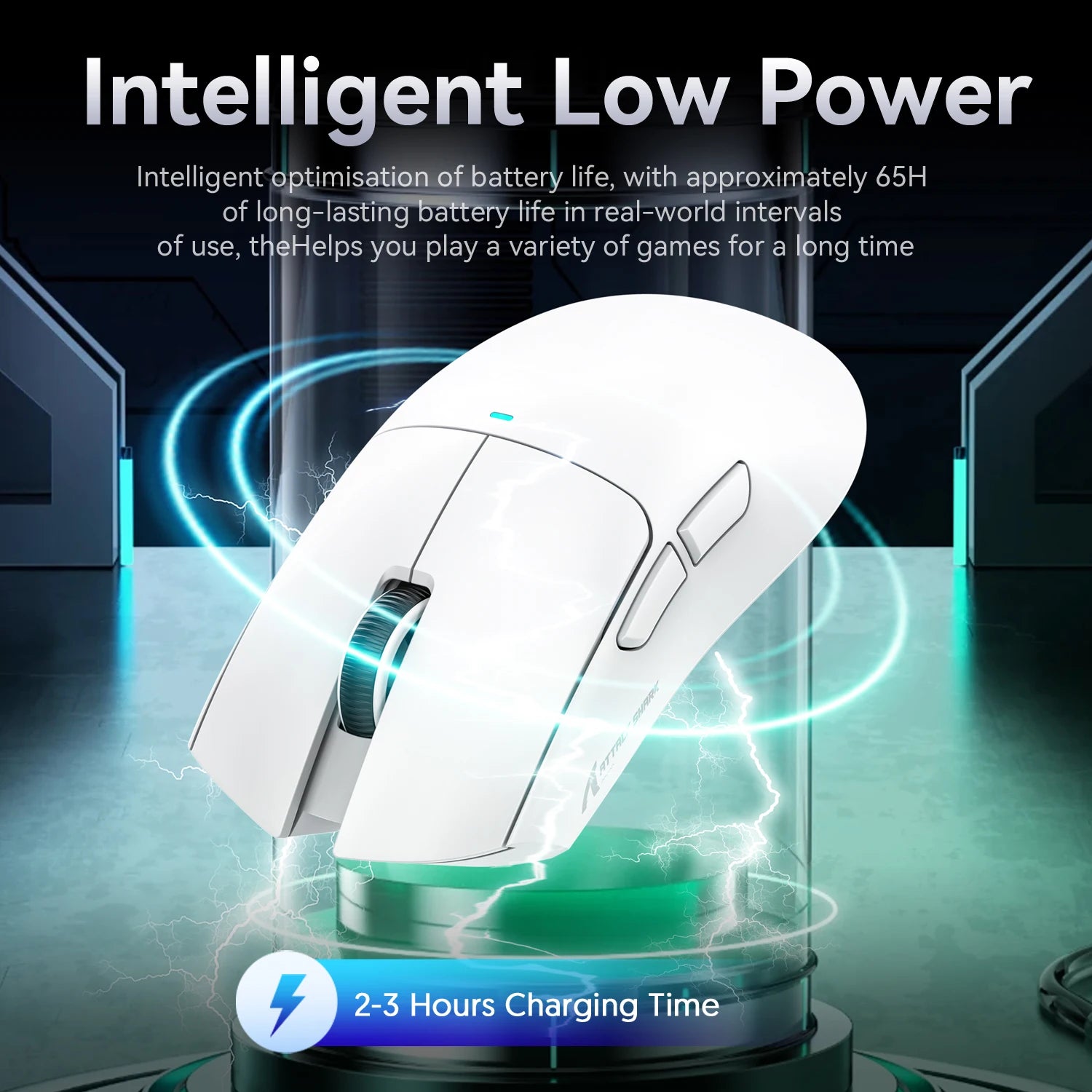Attack Shark R1 X11 Wireless Gaming Mouse, 18K DPI PAW3311, Tri-Mode Bluetooth/2.4GHz/Wired, Lightweight, Macro Gaming Mouse